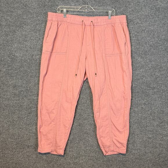 Old Navy Pants - Old Navy Pants Womens XL Pink Salmon Tapered Bohemian Cropped‎ Boho Oversized
